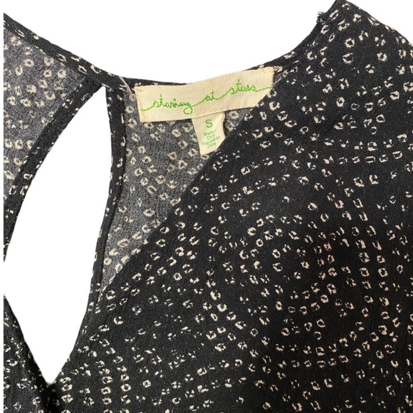 ANTHROPOLOGIE STARING AT STARS BUTTON DOWN DRESS SWIRL PRINT 90s INSPIRED - Picture 5 of 10